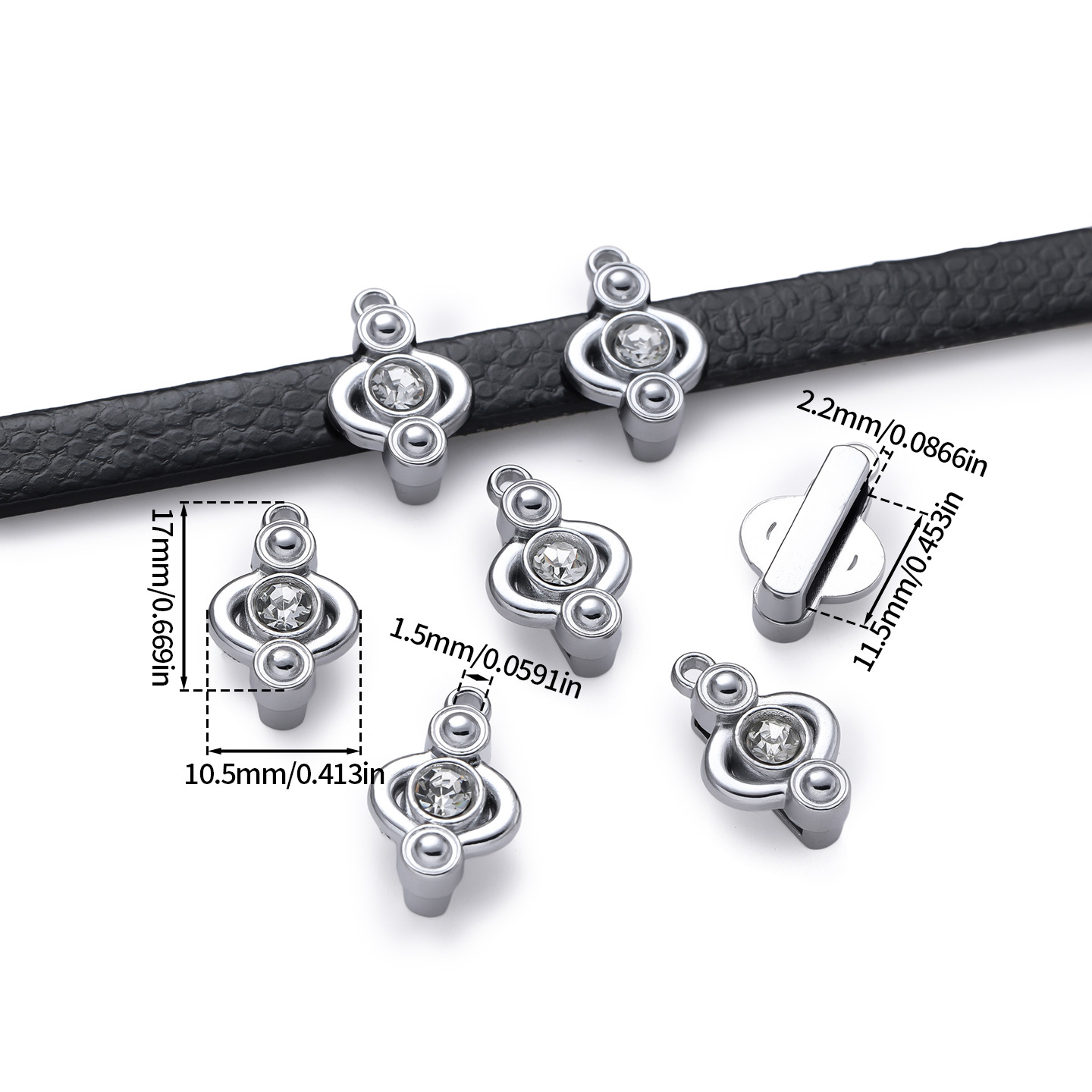 10mm single diamond hanging