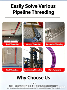 Tire-câble électrique en spirale de bonne qualité, bobine de tirage pour câble en cuivre, tire-câble de communication 5mm*15m pour usage en bâtiment - Product Image 6