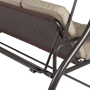En plein air <span class=keywords><strong>3</strong></span> Sièges Balançoire Chaise Suspendue Avec Auvent - Product Image 5