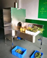 Hoge Efficiëntie Automatische Ananas Pomelo Pompoen Schilmachine Mango Watermeloen Dunschiller