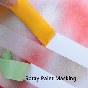 Ujang nhiệt độ cao ô tô masking tape trong màu vàng cho an toàn Masking trong quá trình sơn xe hoạt động - Product Image 3