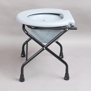 Foldable Lightweight <b>Commode</b> <b>Chair</b> For Elderly Pregnant Disabled Household Use With Foam Seat And Bucket Foshan Origin - Product Image 2