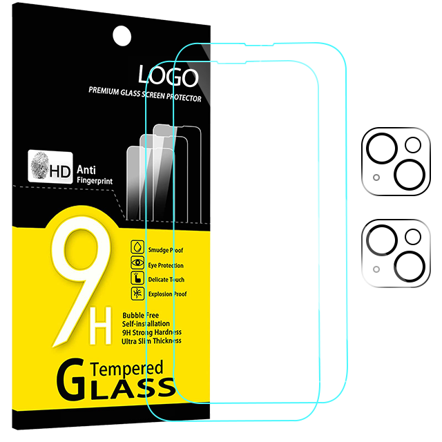 China Customized High HD Clear Tempered Glass Screen Protector Anti-Dust Anti-Fingerprint for 16 Pro