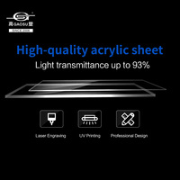 Plaque acrylique extrudée transparente de 2 mm, 3 mm, 5 mm pour caisson lumineux publicitaire, enseigne LED, lettre lumineuse, logo de magasin, tableau de menu, guide de centre commercial