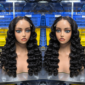 Pelucas de Cabello Vietnamita Sin Pegamento 5x5, Ondas Sueltas, Cabello Virgen con Cutícula Alineada, Doble Trama, Proveedor Mayorista de Materia Prima de Vietnam - Product Image 3