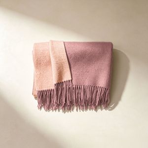 Bufanda 100% Lana con Logotipo Personalizado, Reversible de Doble Cara, Bicolor, Unisex, Gruesa y Cálida para Invierno, Venta al por Mayor de Fábrica - Product Image 2