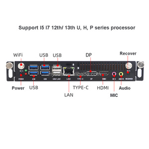 Mini PC OPS 12e et 13e génération I7 I5 12450H <span class=keywords><strong>1255U</strong></span> 1340P 1370P avec emplacement OPS pour tableaux blancs interactifs et écrans tactiles - Product Image 3