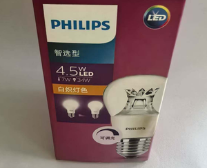 ไส้หลอด <span class=keywords><strong>LED</strong></span> หรี่ได้ไม่ขั้นที่2300K หลอดไฟฟิลิปส์4.5W E27 - Product Image 5