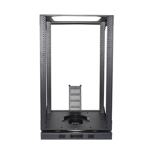 Oem עמיד למים מלא 360 מעלות צלחת סיבוב 19 אינץ enclosed 6u 9u 12u 15u שרת שקופיות מתלה שקופיות לסובב מדפי מסגרת פתוחה - Product Image 5