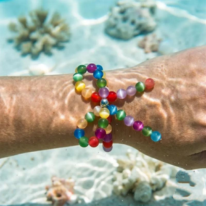 Bracelet Bohème <span class=keywords><strong>Arc</strong></span>-<span class=keywords><strong>en</strong></span>-<span class=keywords><strong>ciel</strong></span> Réactif aux UV pour Femme, Perles <span class=keywords><strong>en</strong></span> Résine 8mm, Bijou Changeant <span class=keywords><strong>de</strong></span> Couleur, Cadeau d'Été - Product Image 4