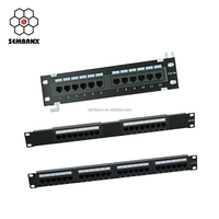 Panel patch kosong 24 port dengan bar belakang