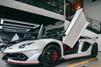 Kit carrosserie pour Lamborghini Avantador LP700 2017-2020, transformation en style SVJ 2024 avec phares LED et capot en aluminium