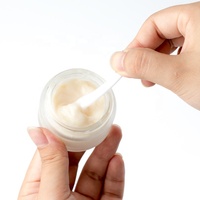 Tarro de Vidrio Esmerilado de 5 g, 10 g, 15 g, 20 g, 30 g, 50 g, 100 g, Tarro Cosmético de Vidrio con Tapa de Madera o Plástico para Crema Facial