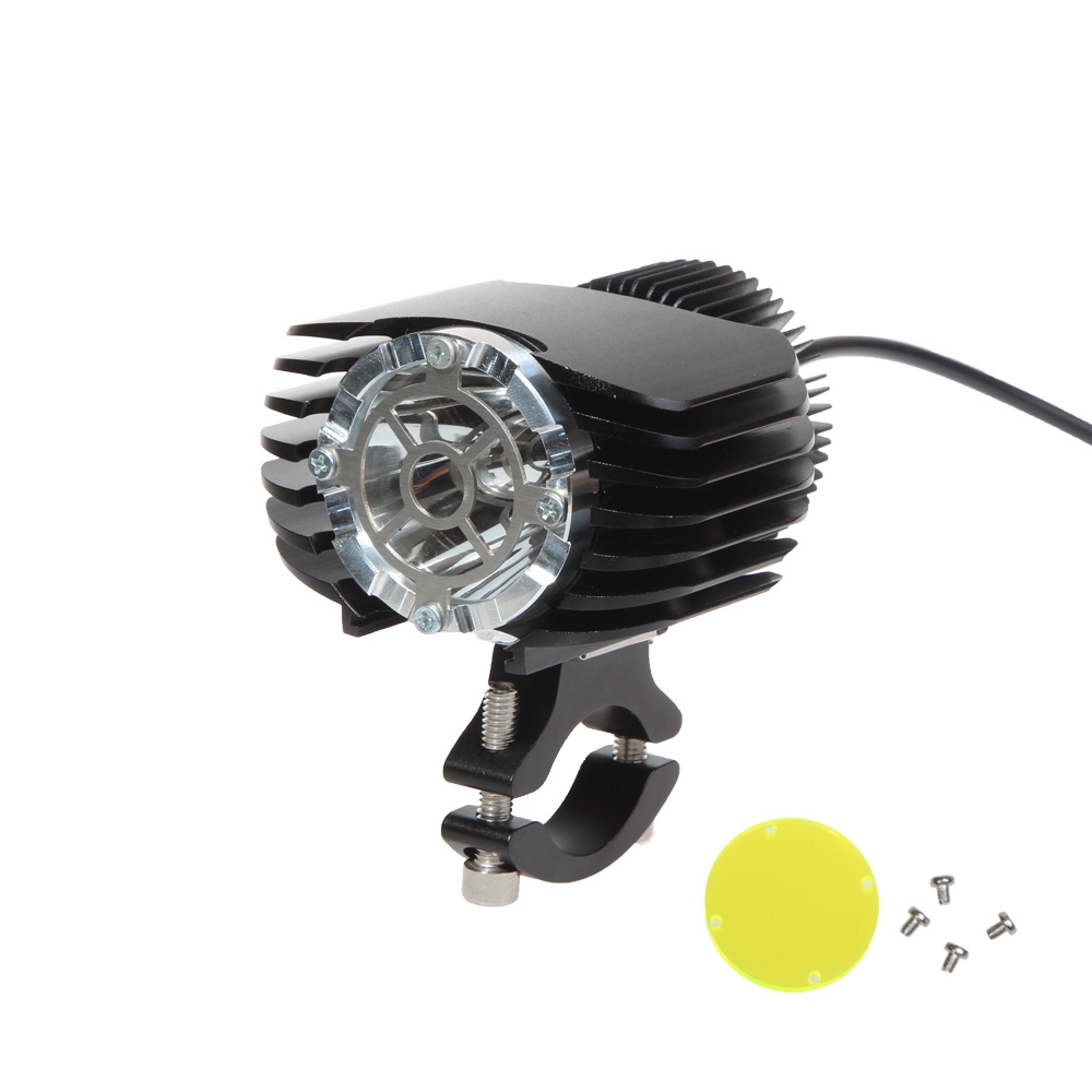 Противотуманные фары для мотоцикла, 40 Вт, бело-желтые, двухцветные, для Кафе racer/harley davidson