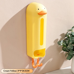 Caja de Almacenamiento de Plástico PP de 2L con Diseño de Pingüino de Dibujos Animados para Ropa Interior y Calcetines, Montable en Pared, Estilo Moderno - Product Image 6
