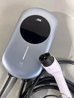 Longood 2026 Wallbox AC EV Charger 7/11/22KW untuk Kendaraan Listrik J1772 TYPE1 Lampu Indikator LED 4G WIFI APP