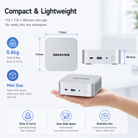 Mini PC Intel I5-1235U, 16GB RAM LPDDR4, 512GB, WiFi6, LAN 2.5G, 4K, Mini Ordenador Empresarial, Windows 11 Pro MQI12