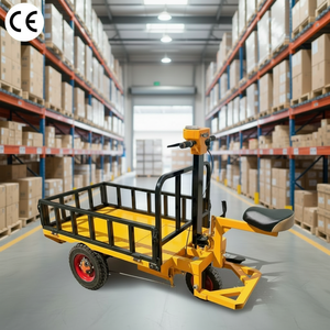 Üç tekerlekli OEM özelleştirilebilir demir malzeme el arabası ile elektrikli arabası konveyör taşıma endüstriyel <span class=keywords><strong>Platform</strong></span> arabaları - Product Image 1