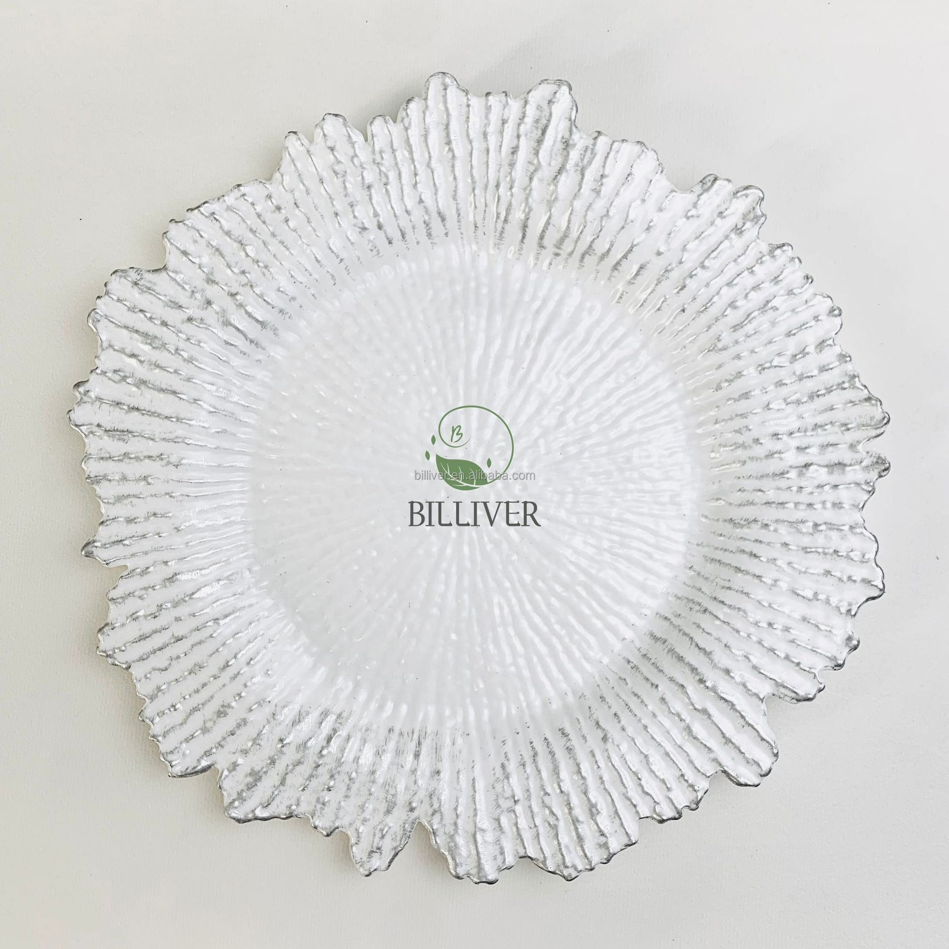 Frontière argent blanc