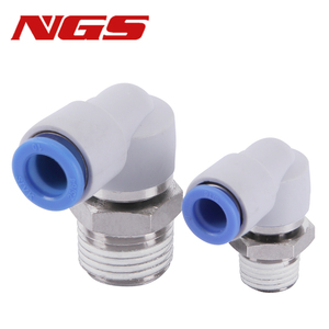 Raccordo Pneumatico Rotante ad Alta Velocità KSH, Connettore Girevole One-Touch, Raccordo Dritto KSH06-01S <span class=keywords><strong>03S</strong></span> 1/8, Gomito KSL 08-02S 12-04S - Product Image 3