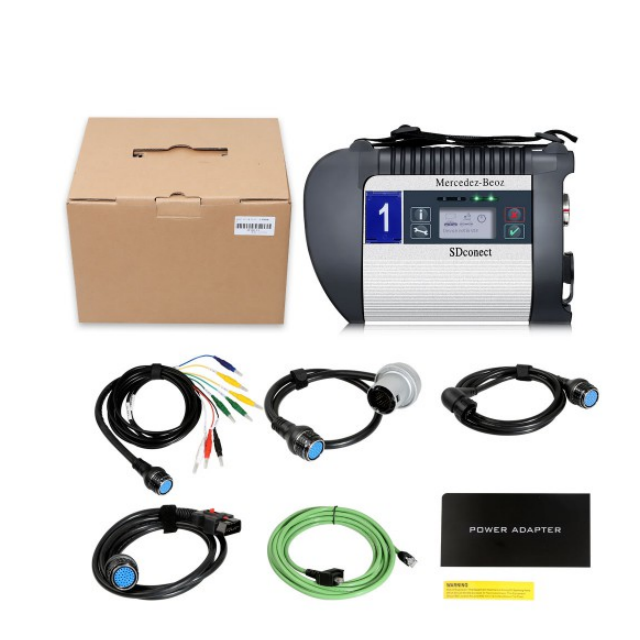 Full Chip MB Star C4 With WiFi SD Connect C4 Obd2 Scanner Multiplexer Cable for Benz Star C4 SD for Car Truck Diagnostic Tool