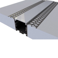 Profilé LED encastrable en aluminium 6063 T5 pour éclairage linéaire, idéal pour la décoration intérieure de plafonds sans joint – Prix usine pour petites séries