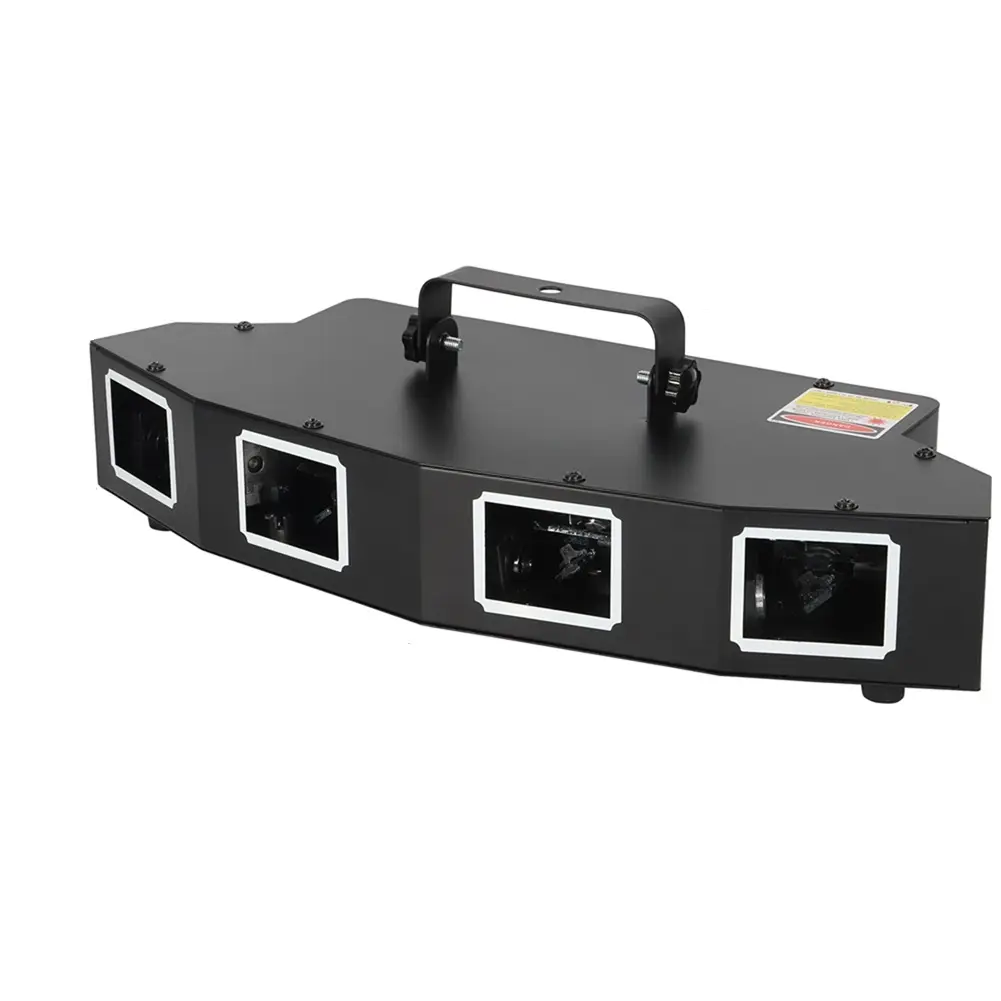 สี่หลุม Lasercube Dmx512 11Ch การควบคุมเสียงนำ Lazer แสงดีเจดิสโก้เลเซอร์ไฟสำหรับไนท์คลับ