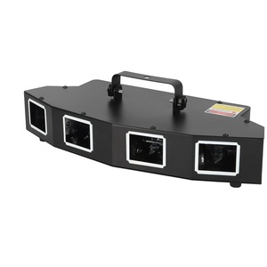 DMX512 11Ch contrôle du son LED lumière Laser quatre trous <span class=keywords><strong>Lasercube</strong></span> pour boîte de nuit RGBW émettant des effets Disco DJ de couleur - Product Image 1