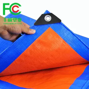 Heavy duty 150gsm reinforced black corner and eyelet heat resistant hdpe tarpaulin plastic sheet for truck tent cover