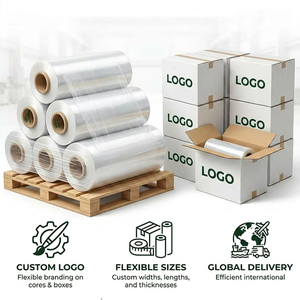 Film étirable LLDPE en rouleau jumbo de 30 kg |   Rouleau maître pré-étiré de qualité industrielle 500 % |   Film d'emballage pour palettes industrielles robustes - Product Image 3