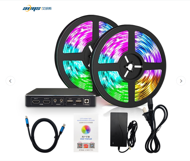 Sync Screen Lighting Kit for TV Smart Ambient TV Backlights Tuya WiFi RGB LED Strip Lights Dream Color Tv Led Strip