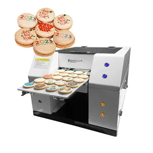 Printer makanan 2024 panas Ukuran A4 otomatis penuh warna-warni untuk kue Macaron Cookie