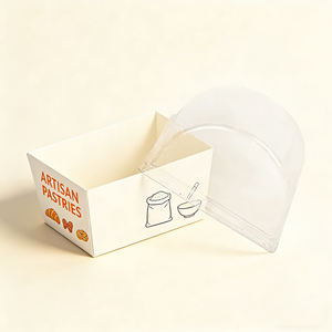 Boîtes d'emballage en papier personnalisées avec logo, écologiques, de qualité alimentaire, imprimées, pliables, pour gâteaux, biscuits, pain, pâtisseries, beignets, macarons - Product Image 5