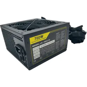 New Lekang Lingmao ATX desktop computer power supply rated 700W 600W 500W PC power black flat cable