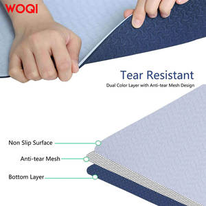 Tapis de yoga Woqi 6 mm d'épaisseur, bleu royal, EVA antidérapant, pour entraînement à domicile et mise en forme du corps - Product Image 5