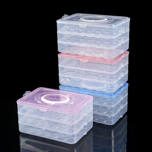 Xách tay 24 lưới 48 lưới 72 lưới nhựa trong suốt Hộp trứng chống va chạm lưu trữ container cho tủ lạnh bảo quản - Product Image 3