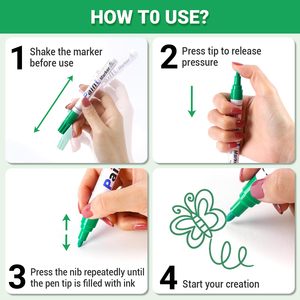 Hot Sale 12 Colours Oil Based Waterproof Durable Permanent <b>Paint</b> Marker Pen Graffiti Markers Tire Pen - Product Image 3