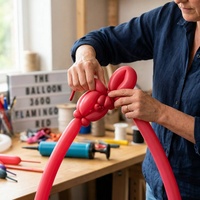 Lot de 50 ballons longs en latex de haute qualité pour modelage 360°, parfaits pour Noël, mariages, Saint-Valentin et anniversaires