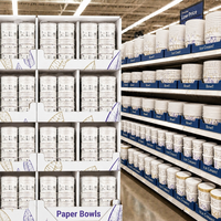 Usine XIELI en Indonésie, bols en papier de qualité supérieure pour tous les jours, sans BPA, sans PFAS, utilisables au micro-ondes, vaisselle jetable, bols à salade