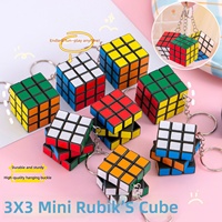 Mini Cubo Mágico Colorido de 3 cm, Llavero, Juguete Educativo Portátil para Niños y Adultos