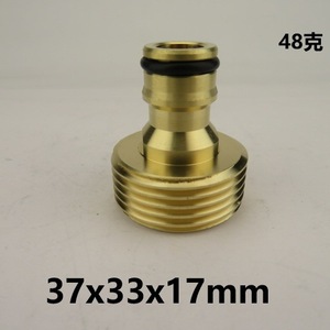 Copper Garden Hose Connector Adapter 1 Inch Threaded Plug For Bulk Hose Durable Forging - Product Image 5