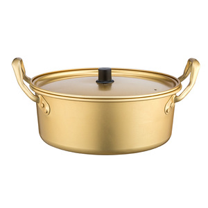 <b>Soup</b> <b>Pot</b> 2.1-3L Aluminum Double Handle With Lid High Temperature Resistance Light Weight - Product Image 1