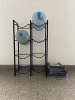 Étagère de rangement robuste à 4 niveaux, de haute qualité, avec paniers amovibles, pour bouteilles d'eau de 5 gallons
