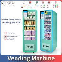 Distributeur automatique à température normale moyenne pour petits souvenirs, paiement par scan