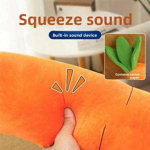 Mainan anjing wortel mewah tahan air ukuran besar ramah lingkungan untuk anjing besar & anak anjing kecil membuat suara mengurangi kebosanan - Product Image 3