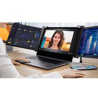 Moniteur portable 14 pouces pour ordinateur portable avec double écran, Plug & Play, style suspendu, compatible Windows et MacOS