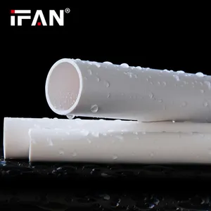 Tubes en plastique d'approvisionnement d'usine IFAN PN10 SDR 13.6 Schedule 40 PVC et tuyau UPVC pour l'approvisionnement en eau