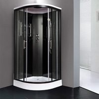 Cabine de douche à hydromassage intégrée, sauna carré pour 2 personnes et salle combinée vapeur