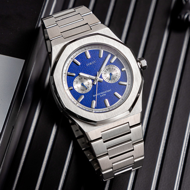 Stainless Steel Men Wrist Custom Logo Chronograph Hand Quartz Watch Wholesale Price