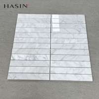 Mosaïque moderne en pierre naturelle résistante aux intempéries, découpe sur mesure, revêtement mural extérieur pour balcon et intérieur, résistant au feu et à l'eau.